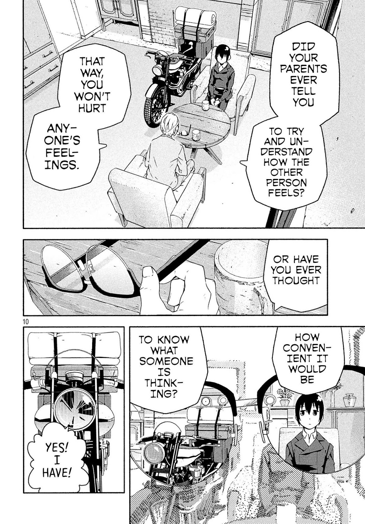 Kino's Journey (Shiomiya) Chapter 3 page 10 - Chapter 3: Land of Visible Pain -I See You.- 2/2