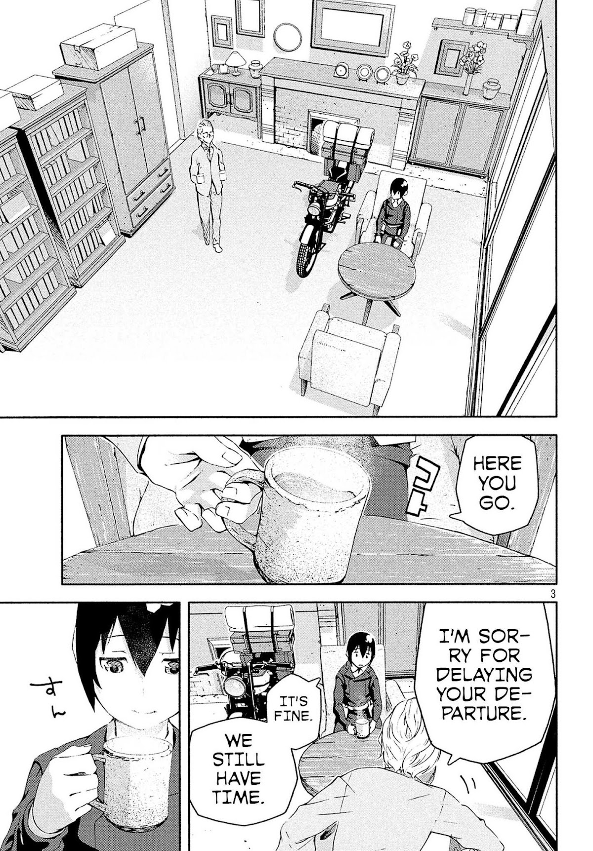 Kino's Journey (Shiomiya) Chapter 3 page 3 - Chapter 3: Land of Visible Pain -I See You.- 2/2