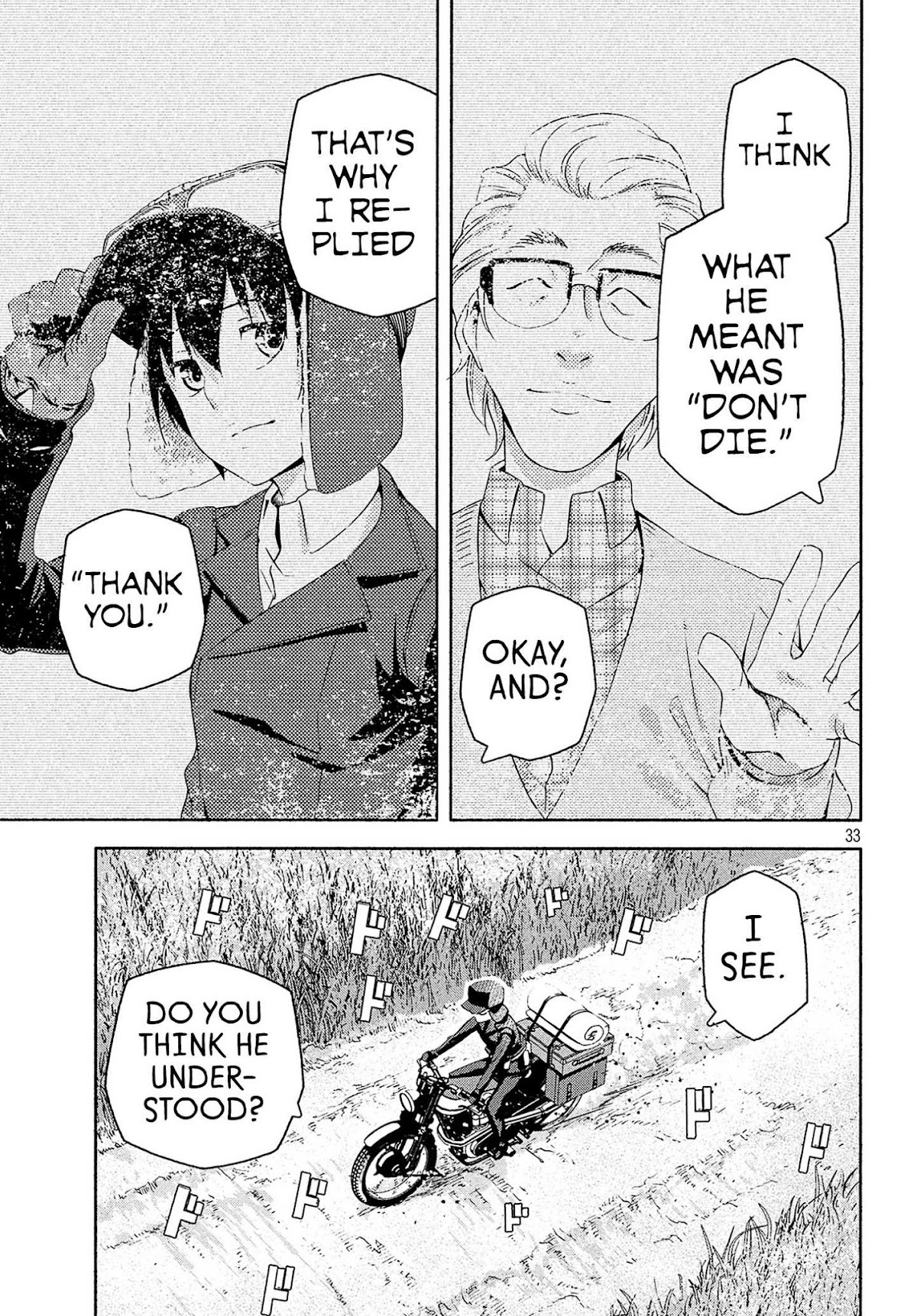 Kino's Journey (Shiomiya) Chapter 3 page 33 - Chapter 3: Land of Visible Pain -I See You.- 2/2