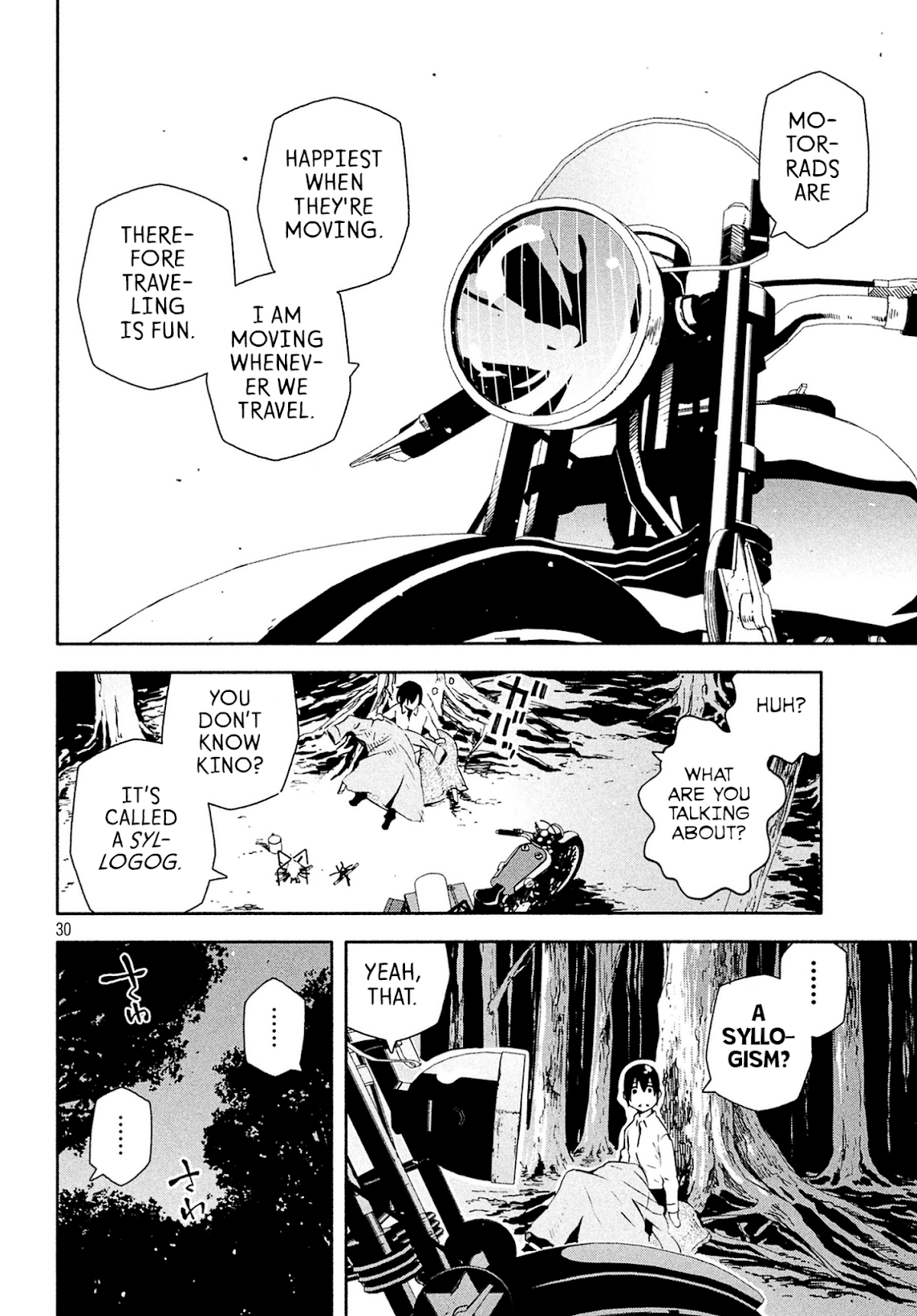 Kino's Journey (Shiomiya) Chapter 4.5 page 2 - Chapter 4.5: Epilogue: In the Forestãƒ»a -Lost in the Forestãƒ»a-