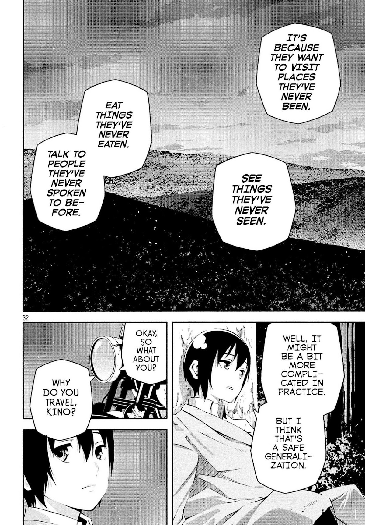Kino's Journey (Shiomiya) Chapter 4.5 page 4 - Chapter 4.5: Epilogue: In the Forestãƒ»a -Lost in the Forestãƒ»a-