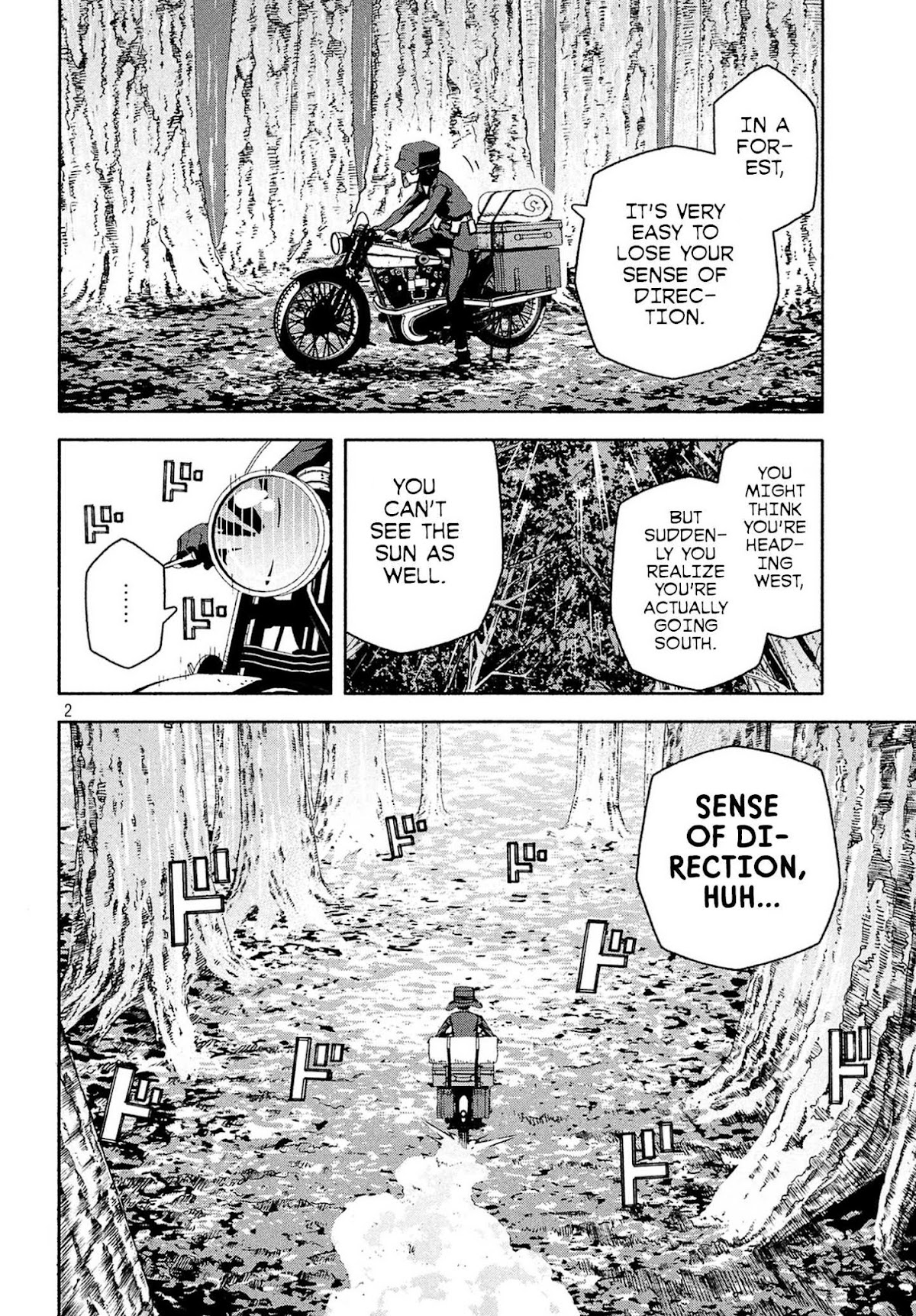 Kino's Journey (Shiomiya) Chapter 4 page 2 - Chapter 4: Three Men on the Rails -On the Rails-