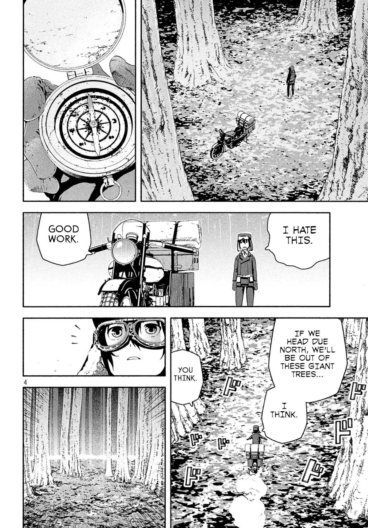 Kino's Journey (Shiomiya) Chapter 4 page 4 - Chapter 4: Three Men on the Rails -On the Rails-