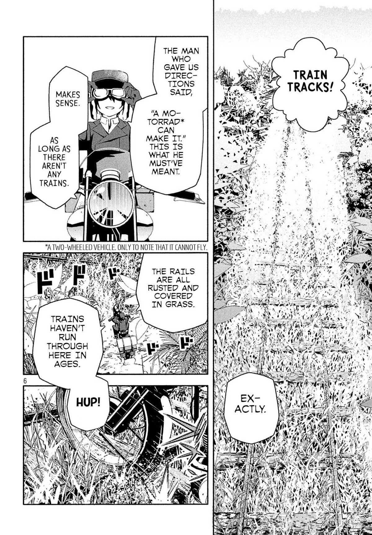 Kino's Journey (Shiomiya) Chapter 4 page 6 - Chapter 4: Three Men on the Rails -On the Rails-