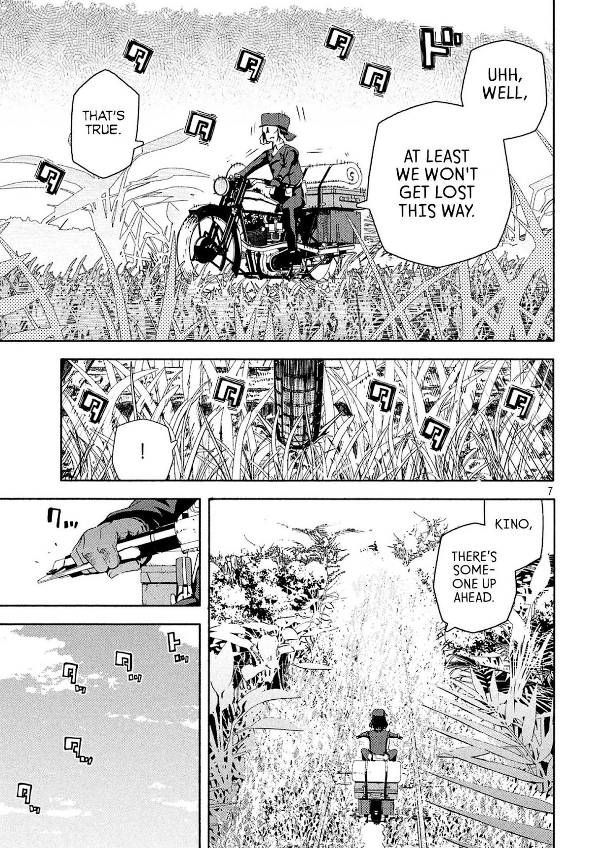 Kino's Journey (Shiomiya) Chapter 4 page 7 - Chapter 4: Three Men on the Rails -On the Rails-