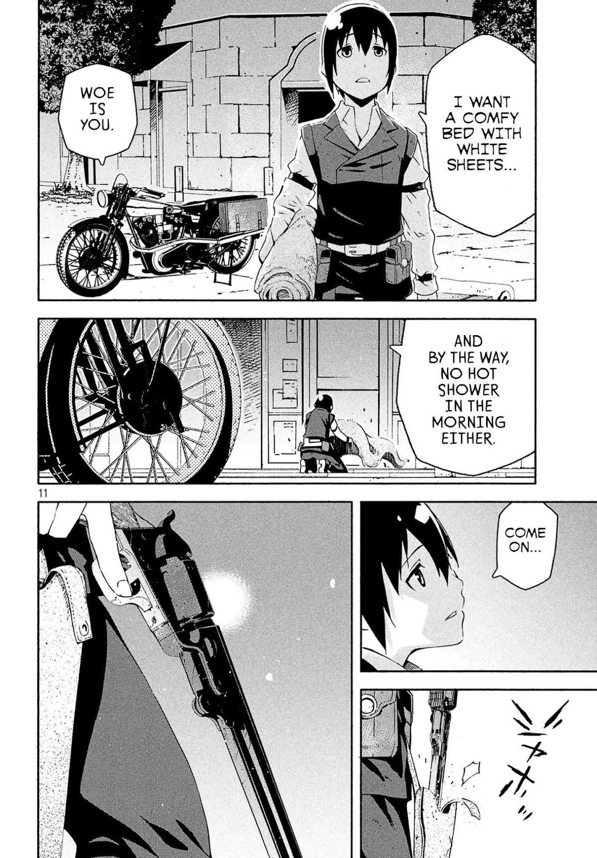 Kino's Journey (Shiomiya) Chapter 5 page 12 - Chapter 5: Land of Majority Rule -Ourselfish- 1/2