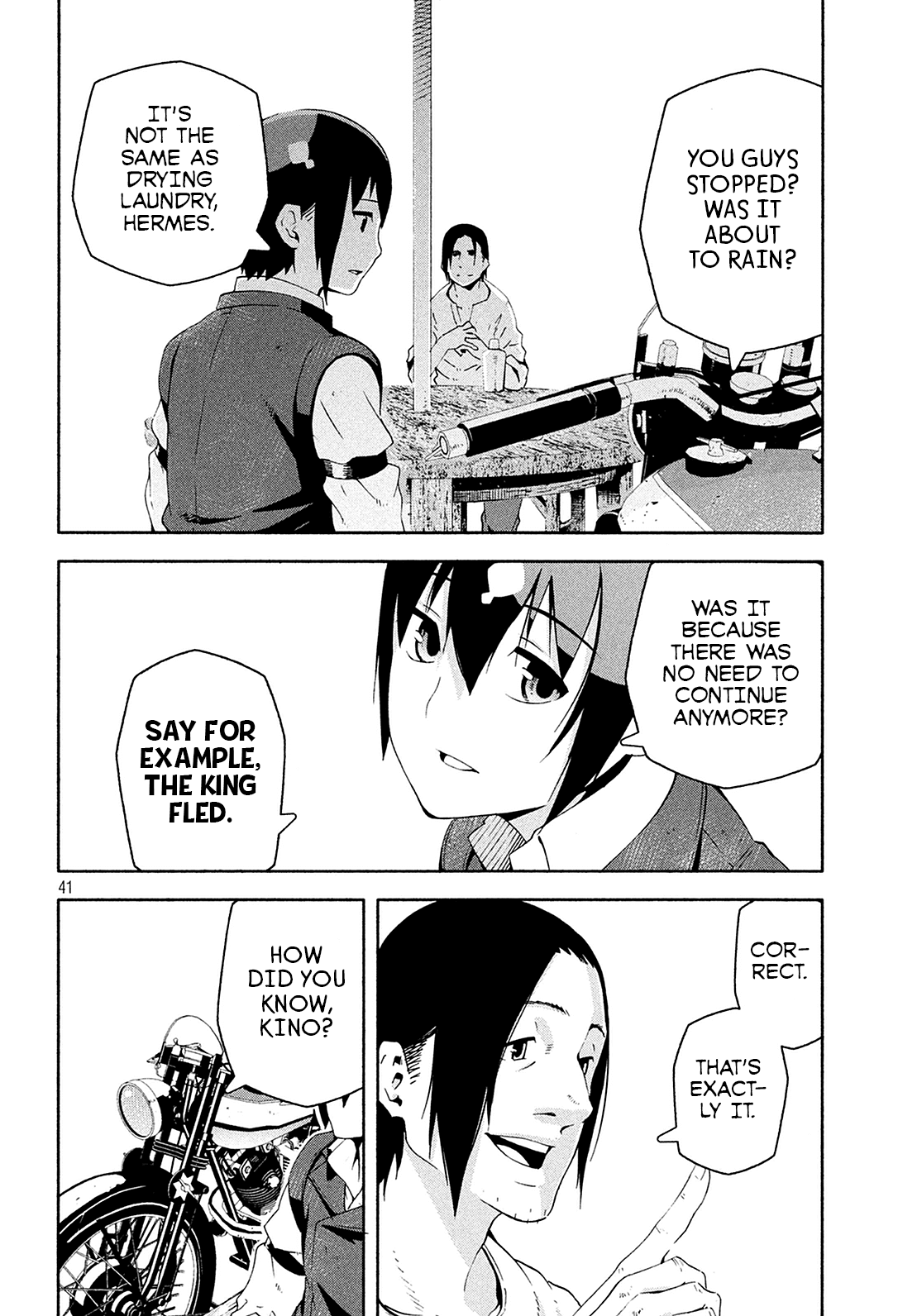 Kino's Journey (Shiomiya) Chapter 6 page 8 - Chapter 6: Land of Majority Rule -Ourselfish- 2/2
