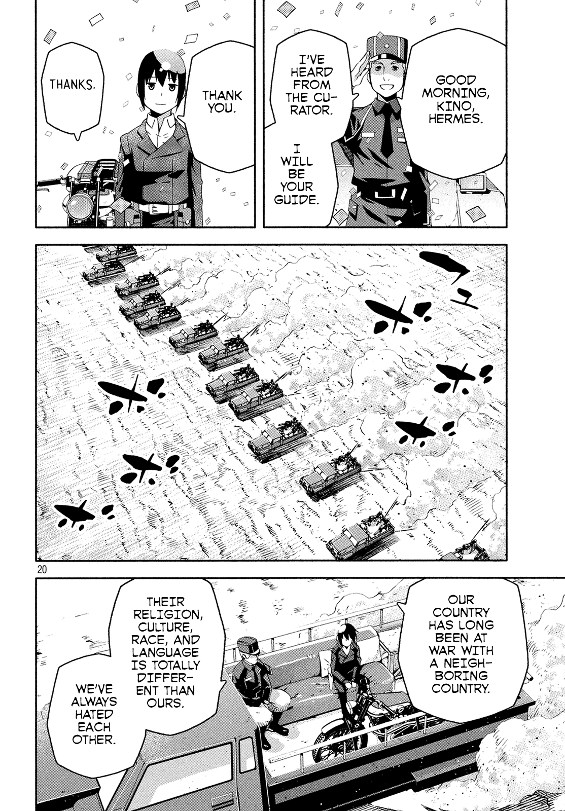 Kino's Journey (Shiomiya) Chapter 7 page 18 - Chapter 7: A Peaceful Land -Mother's Love- 1/2