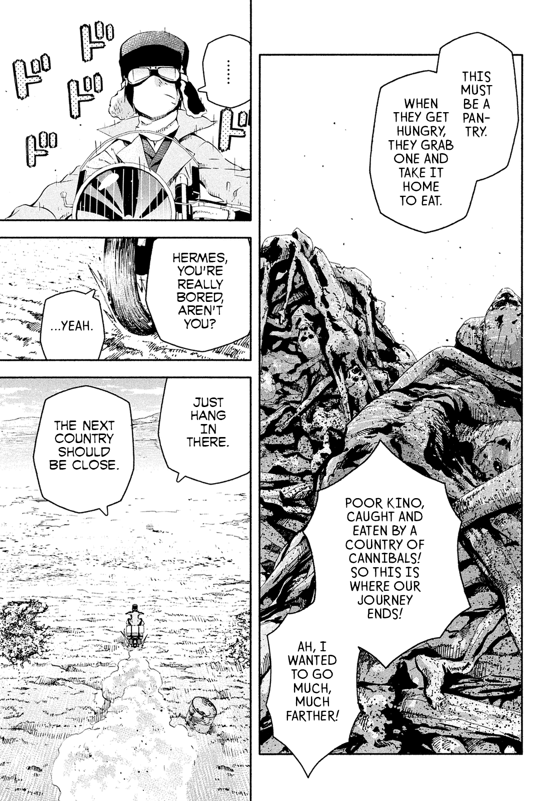 Kino's Journey (Shiomiya) Chapter 7 page 4 - Chapter 7: A Peaceful Land -Mother's Love- 1/2
