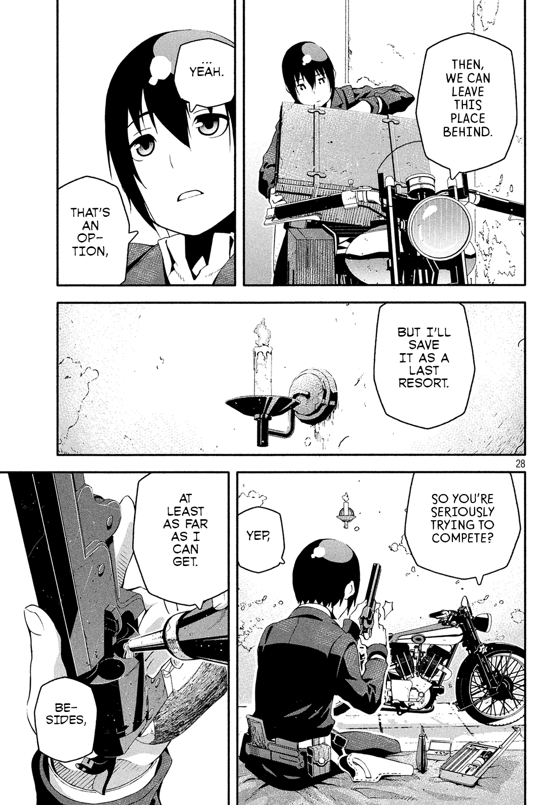 Kino's Journey (Shiomiya) Chapter 9 page 29 - Chapter 9: Coliseum -Avengers- 1/4