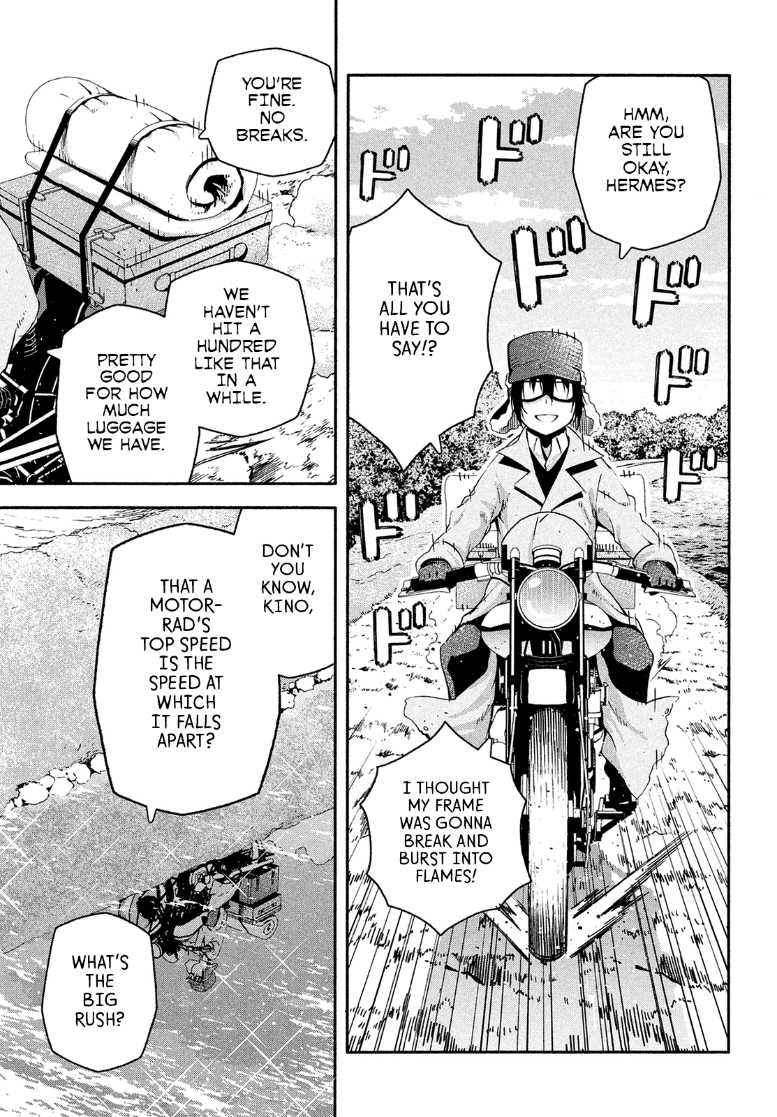 Kino's Journey (Shiomiya) Chapter 9 page 7 - Chapter 9: Coliseum -Avengers- 1/4