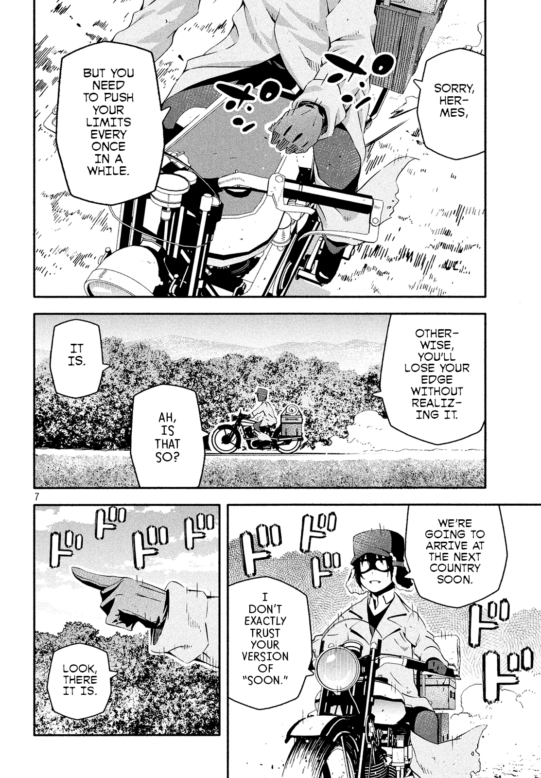 Kino's Journey (Shiomiya) Chapter 9 page 8 - Chapter 9: Coliseum -Avengers- 1/4