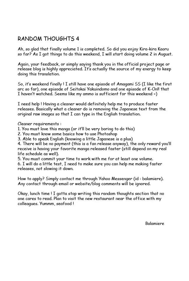 Kirakira Kaoru Chapter 1.3-6 page 8 - Vol.1 Chapter 3.6: Extra: Tokiwa In A Nick Of Time