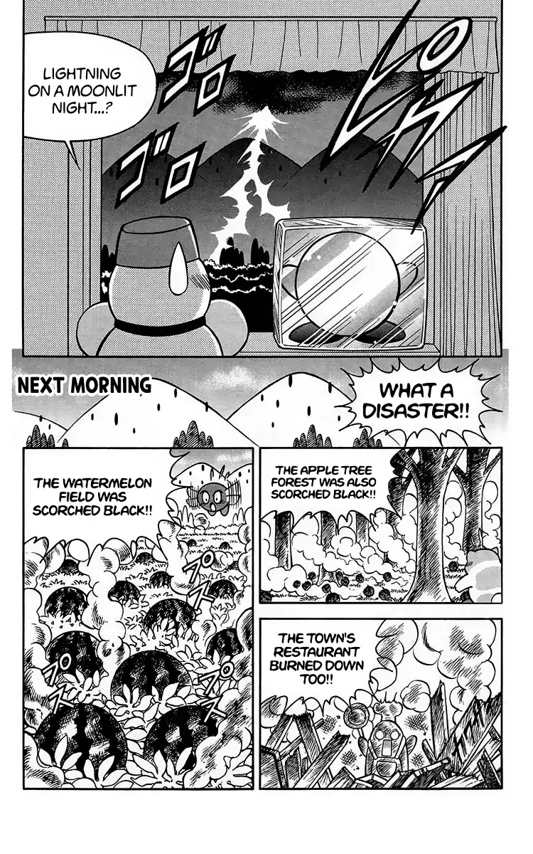Kirby of the Stars - Pupupu Hero Chapter 2 page 4 - Chapter 2: Scorched Black by Mysterious Lightning?!