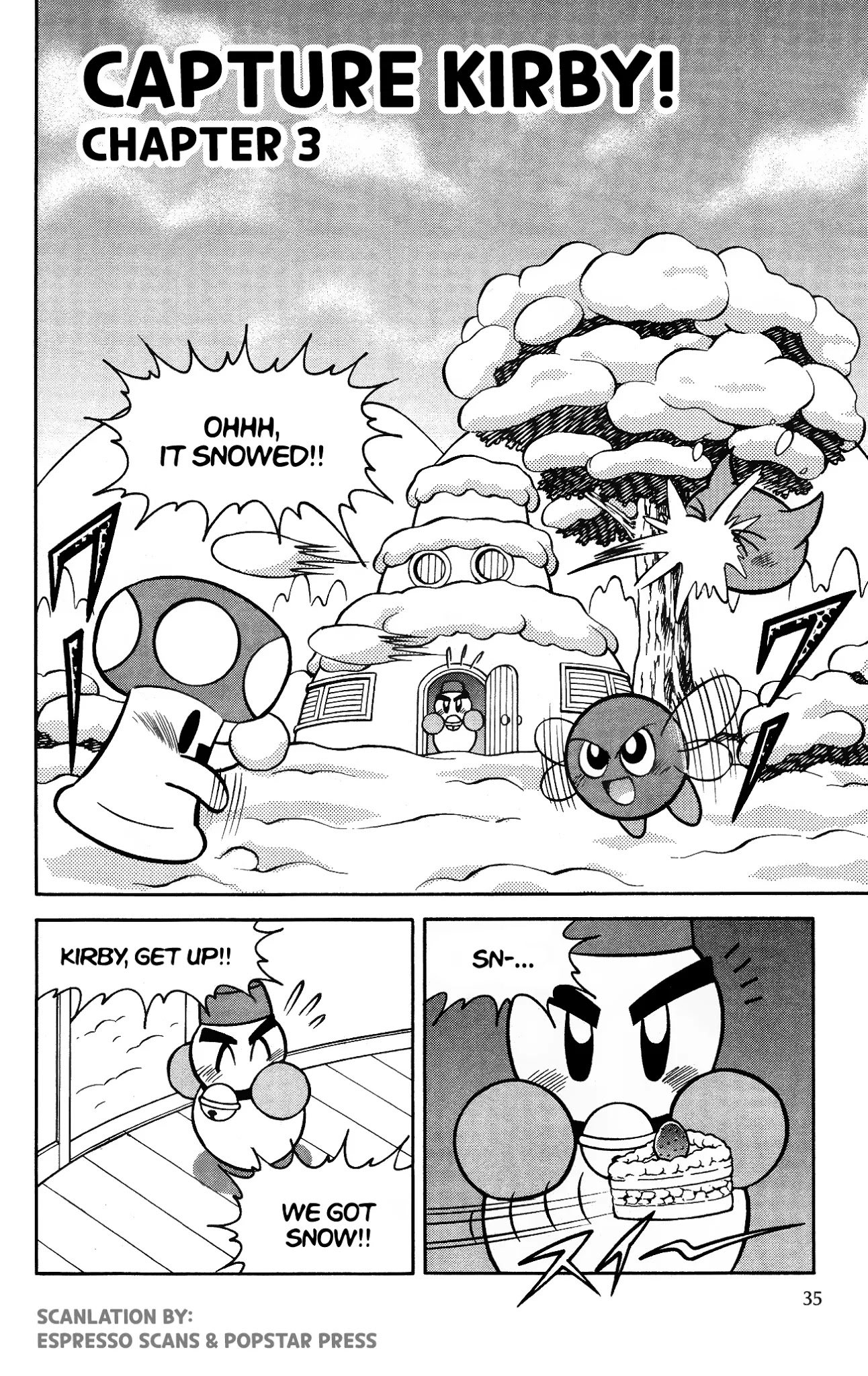 Kirby of the Stars - Pupupu Hero Chapter 3 page 1 - Chapter 3: Capture Kirby!