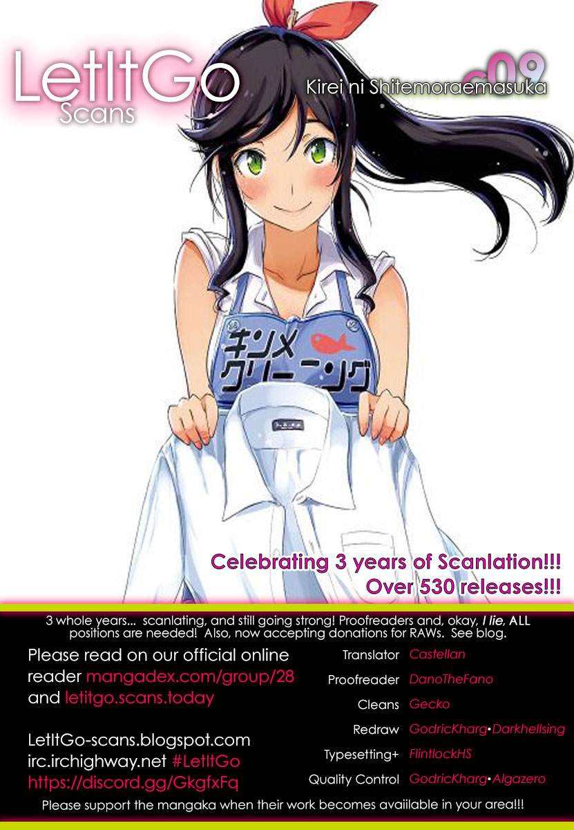Kirei ni Shitemoraemasuka Chapter 9 page 1 - Chapter 9: Even Though The Performance Is The Day After Tomorrow...