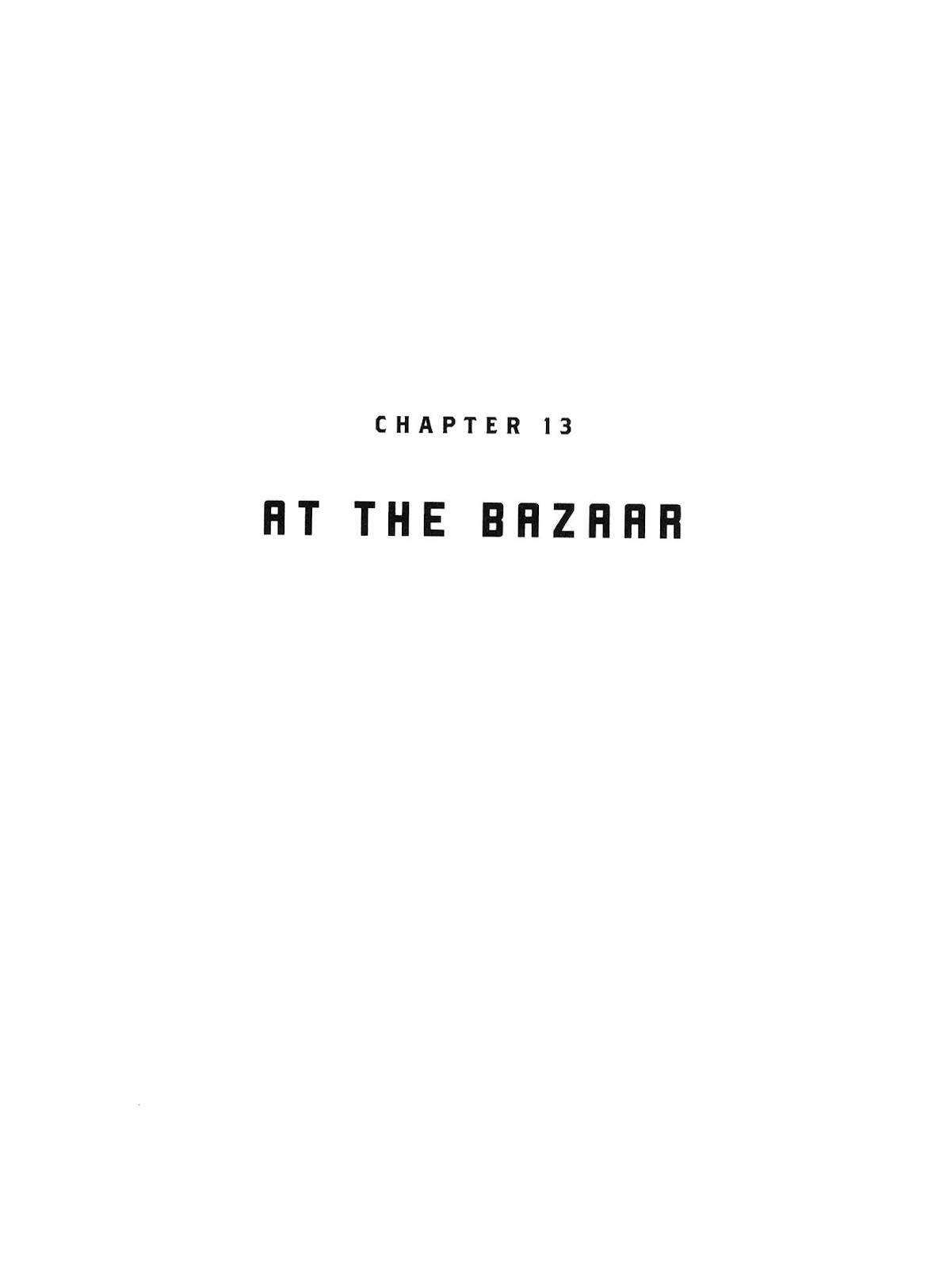 Kirihito Sanka Chapter 13 page 1 - Chapter 13: At the Bazara