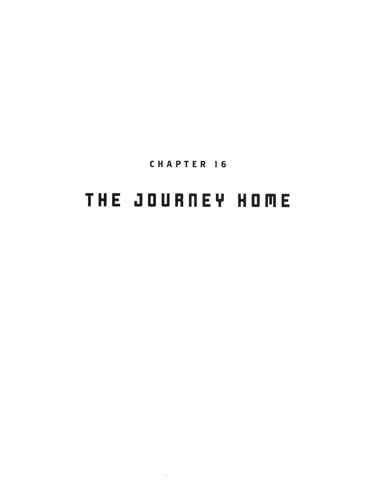 Kirihito Sanka Chapter 16 page 1 - Chapter 16: The Journey to Home
