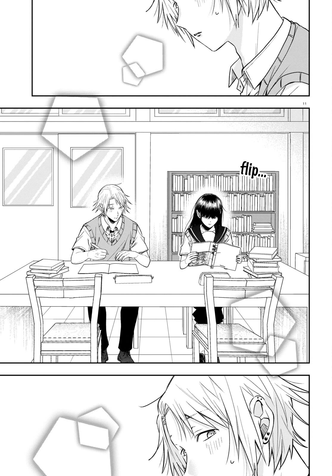 Kisaragi-san Has a Piercing Gaze Chapter 14 page 11 - Chapter 14: A study group for 2.