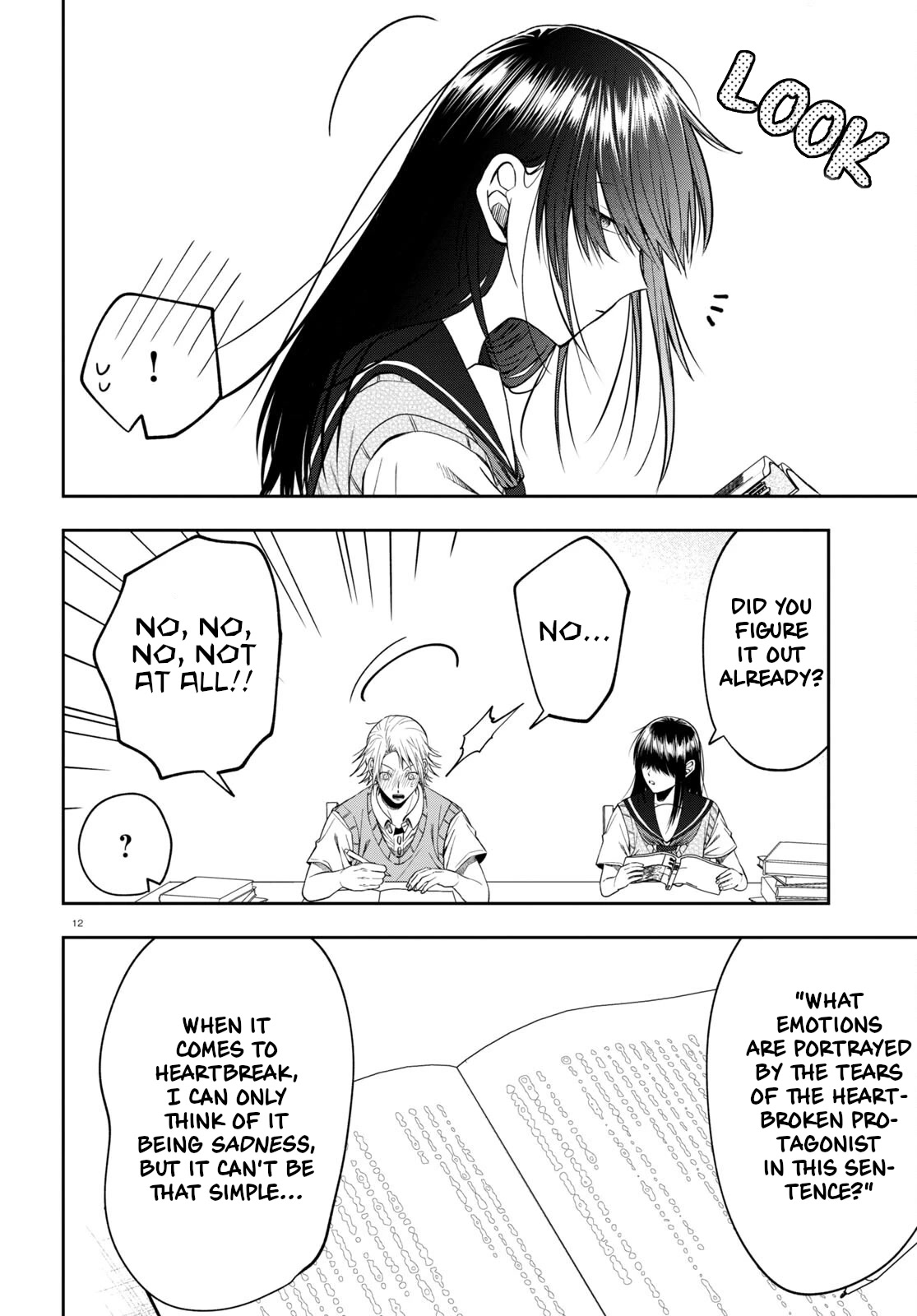 Kisaragi-san Has a Piercing Gaze Chapter 14 page 12 - Chapter 14: A study group for 2.
