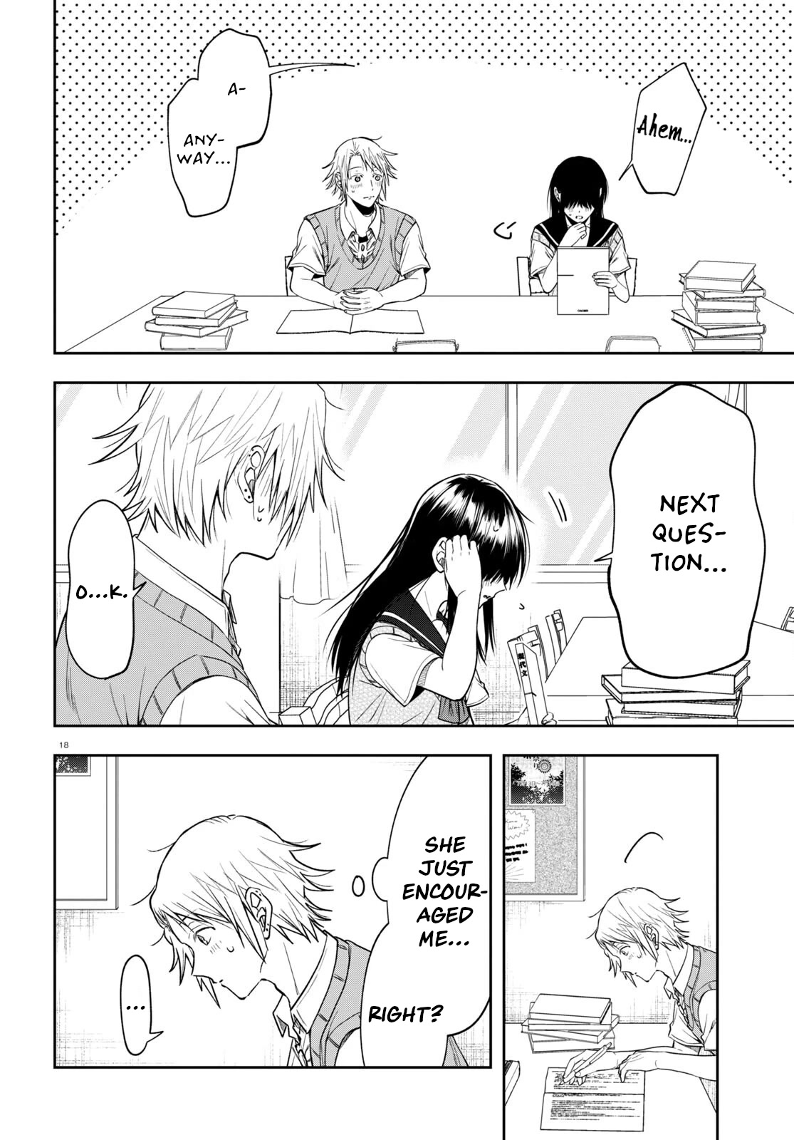 Kisaragi-san Has a Piercing Gaze Chapter 14 page 18 - Chapter 14: A study group for 2.