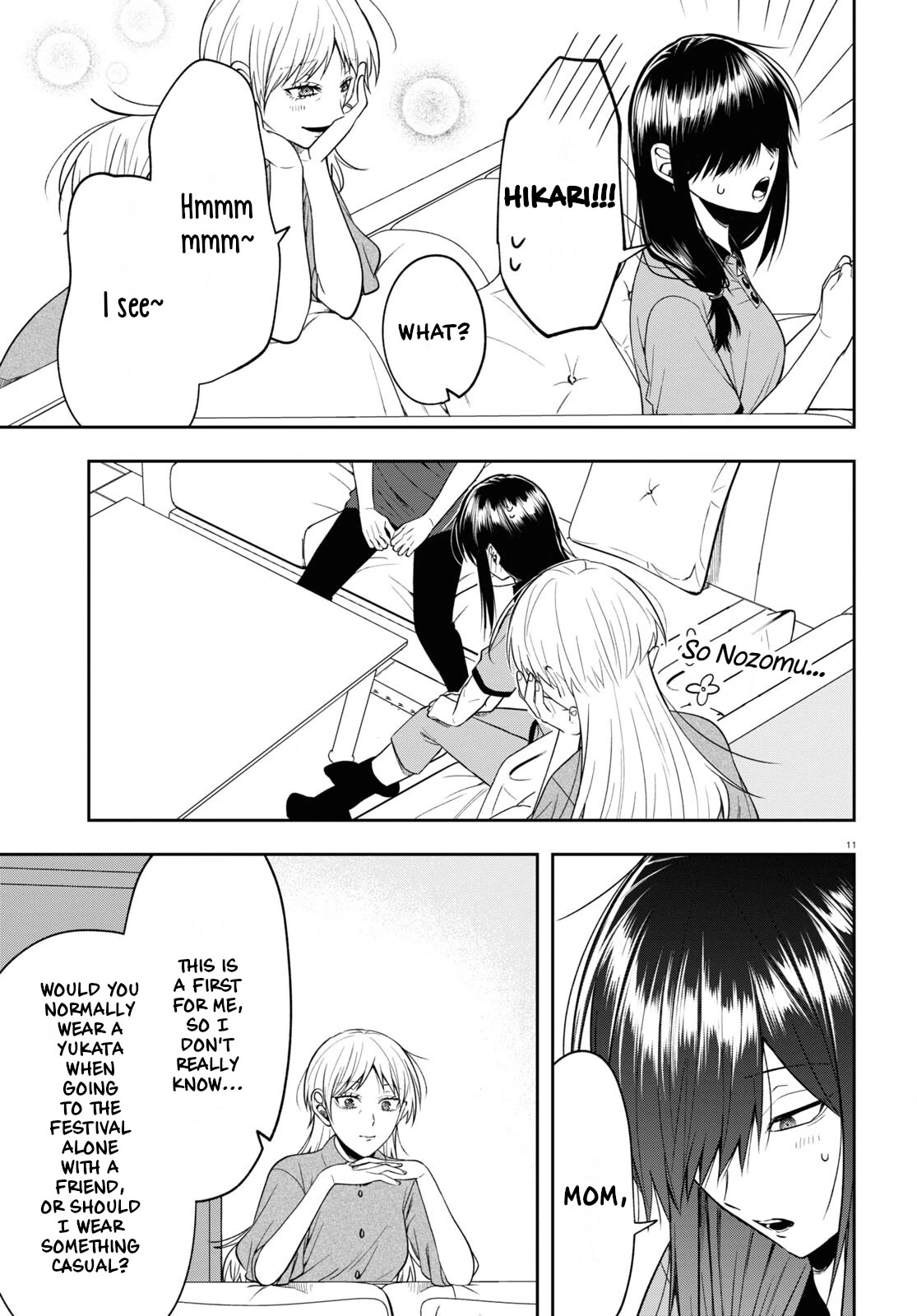 Kisaragi-san Has a Piercing Gaze Chapter 15 page 11 - Chapter 15: The festival and a yukata.