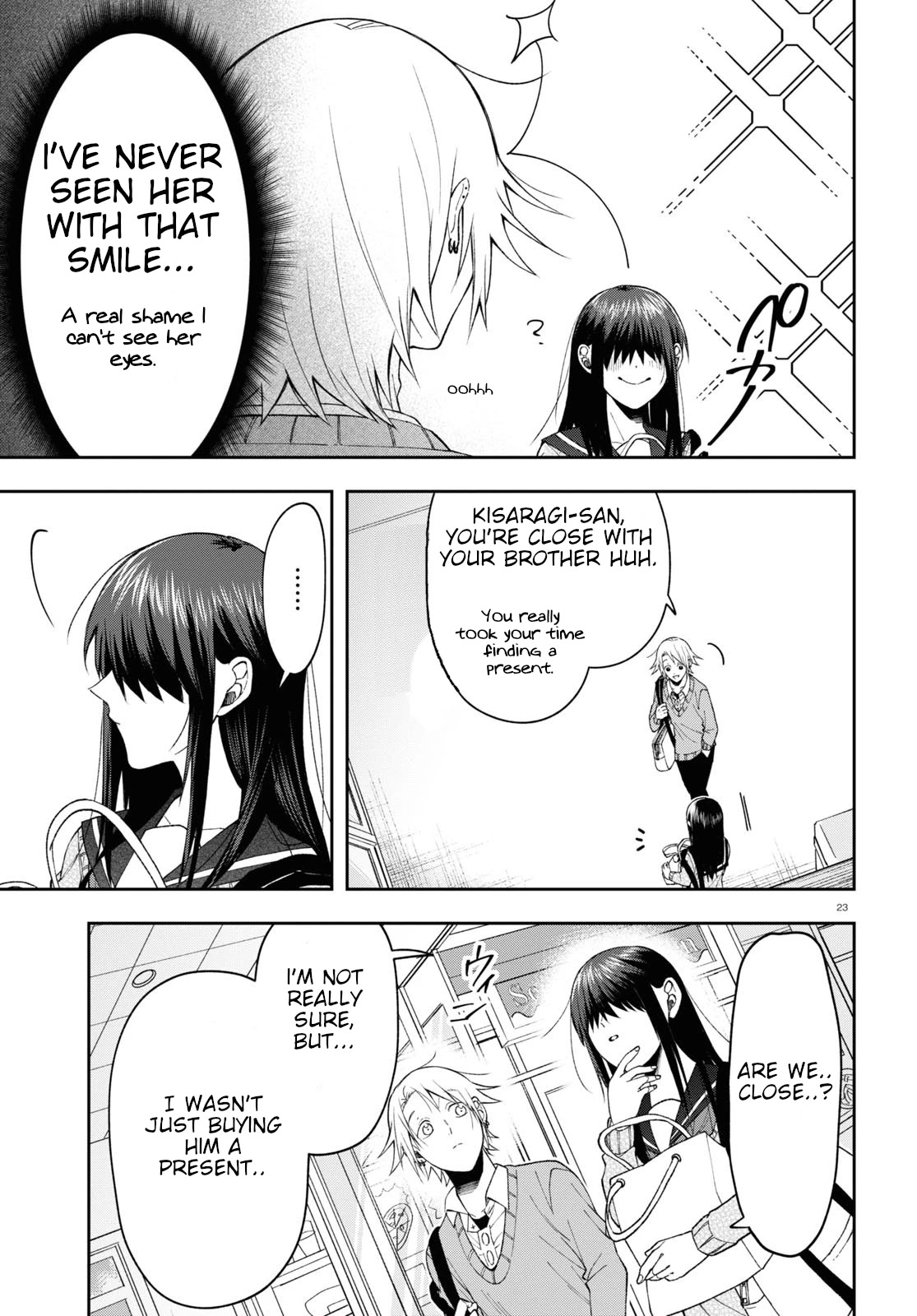Kisaragi-san Has a Piercing Gaze Chapter 6 page 23 - Chapter 6: The unaware little devil.
