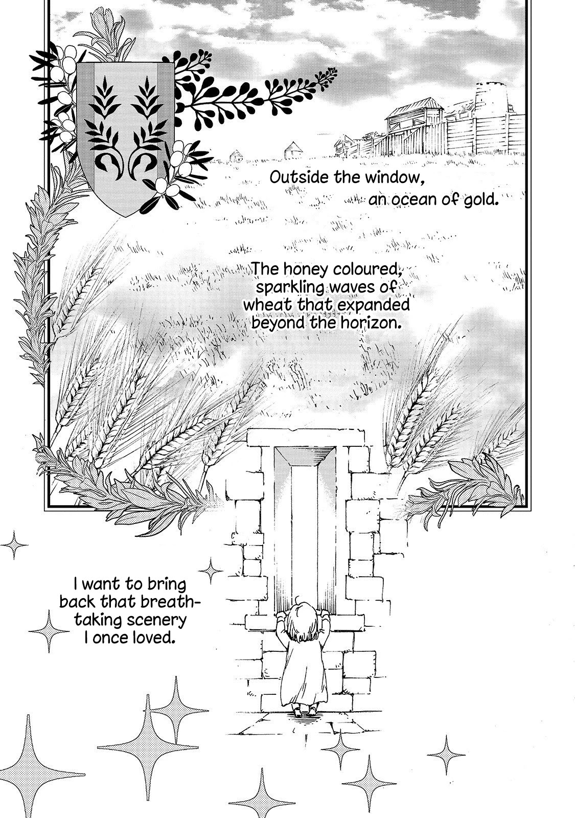 Kishi-tan wa Jouheki no Naka de Hana Hiraku Chapter 1 page 1 - Chapter 1: The Apprentice Knight of Claustra