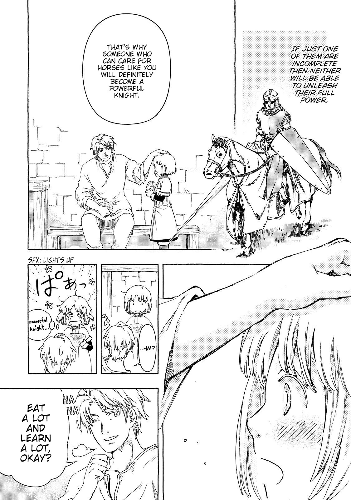Kishi-tan wa Jouheki no Naka de Hana Hiraku Chapter 1 page 13 - Chapter 1: The Apprentice Knight of Claustra