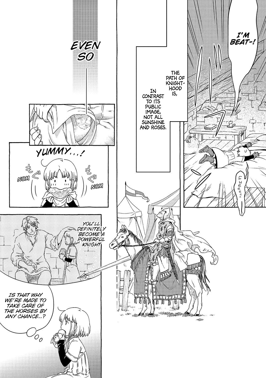 Kishi-tan wa Jouheki no Naka de Hana Hiraku Chapter 1 page 15 - Chapter 1: The Apprentice Knight of Claustra