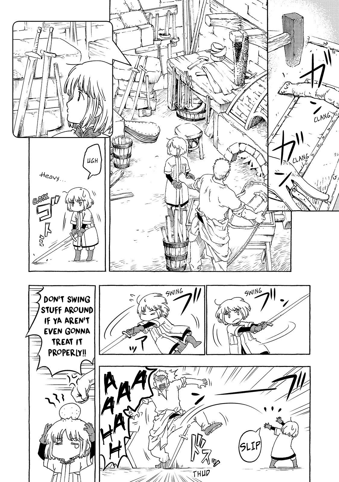 Kishi-tan wa Jouheki no Naka de Hana Hiraku Chapter 1 page 7 - Chapter 1: The Apprentice Knight of Claustra