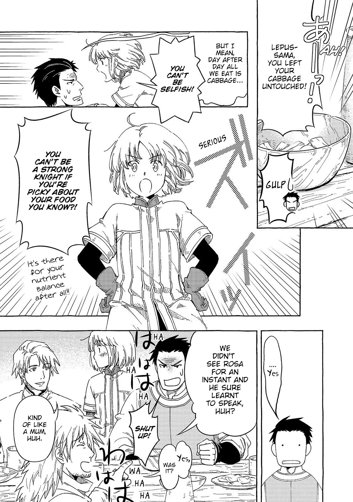Kishi-tan wa Jouheki no Naka de Hana Hiraku Chapter 2 page 11 - Chapter 2: Knights Dining Table