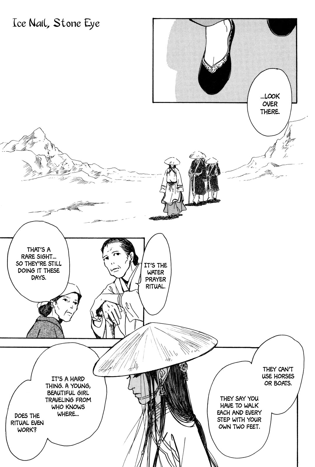 Kishibe no Uta Chapter 3 page 2 - Chapter 3: Ice Nail, Stone Eye