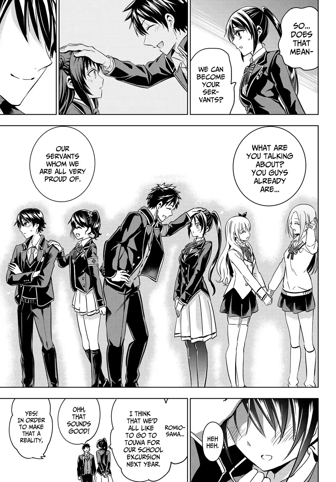 Kishuku Gakkou no Juliet Chapter 100 page 20 - Chapter 100: Romio and the Servant Wars (Part II)