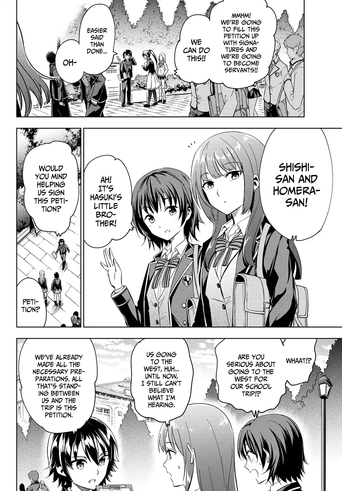 Kishuku Gakkou no Juliet Chapter 100 page 3 - Chapter 100: Romio and the Servant Wars (Part II)