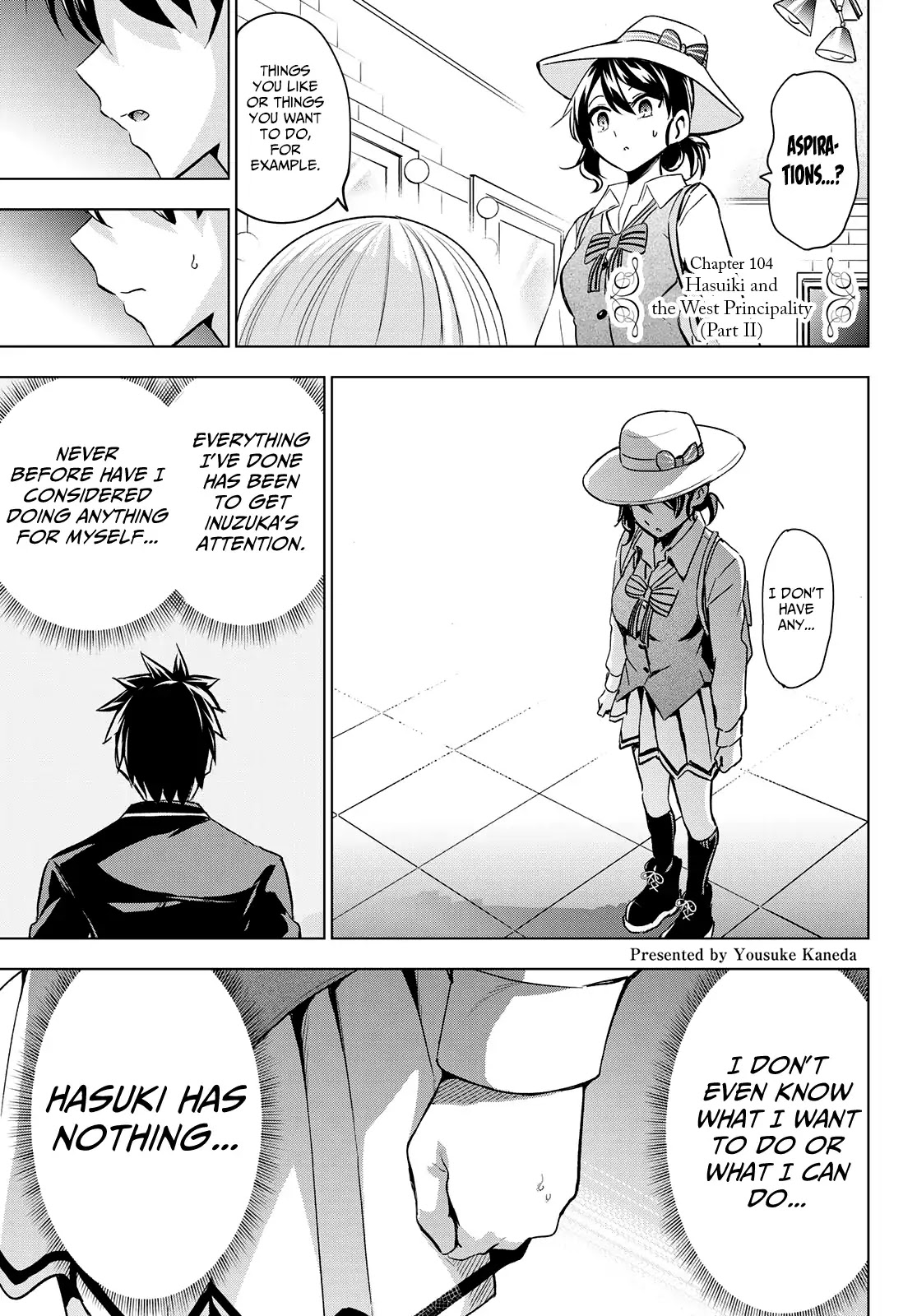 Kishuku Gakkou no Juliet Chapter 104 page 3 - Chapter 104: Hasuki and The West Principality (Part II)