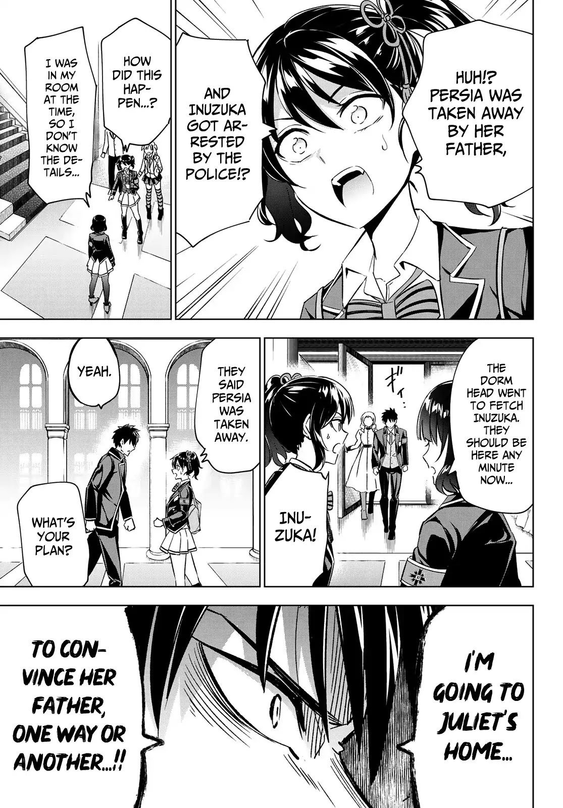 Kishuku Gakkou no Juliet Chapter 110 page 17 - Chapter 110: Romio and Turkish