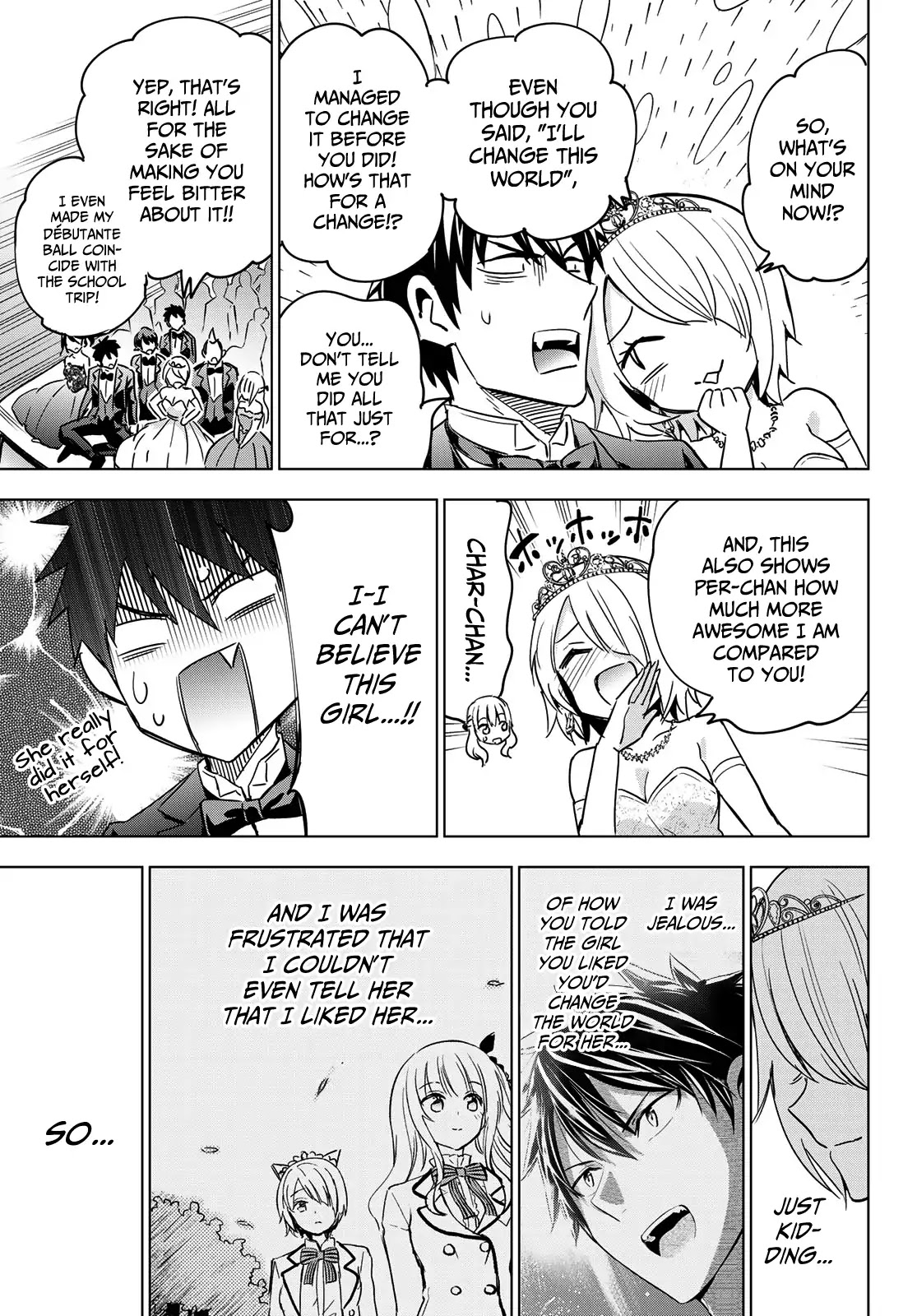 Kishuku Gakkou no Juliet Chapter 117 page 13 - Chapter 117: Romio, Princess Char, and the Débutante Ball III