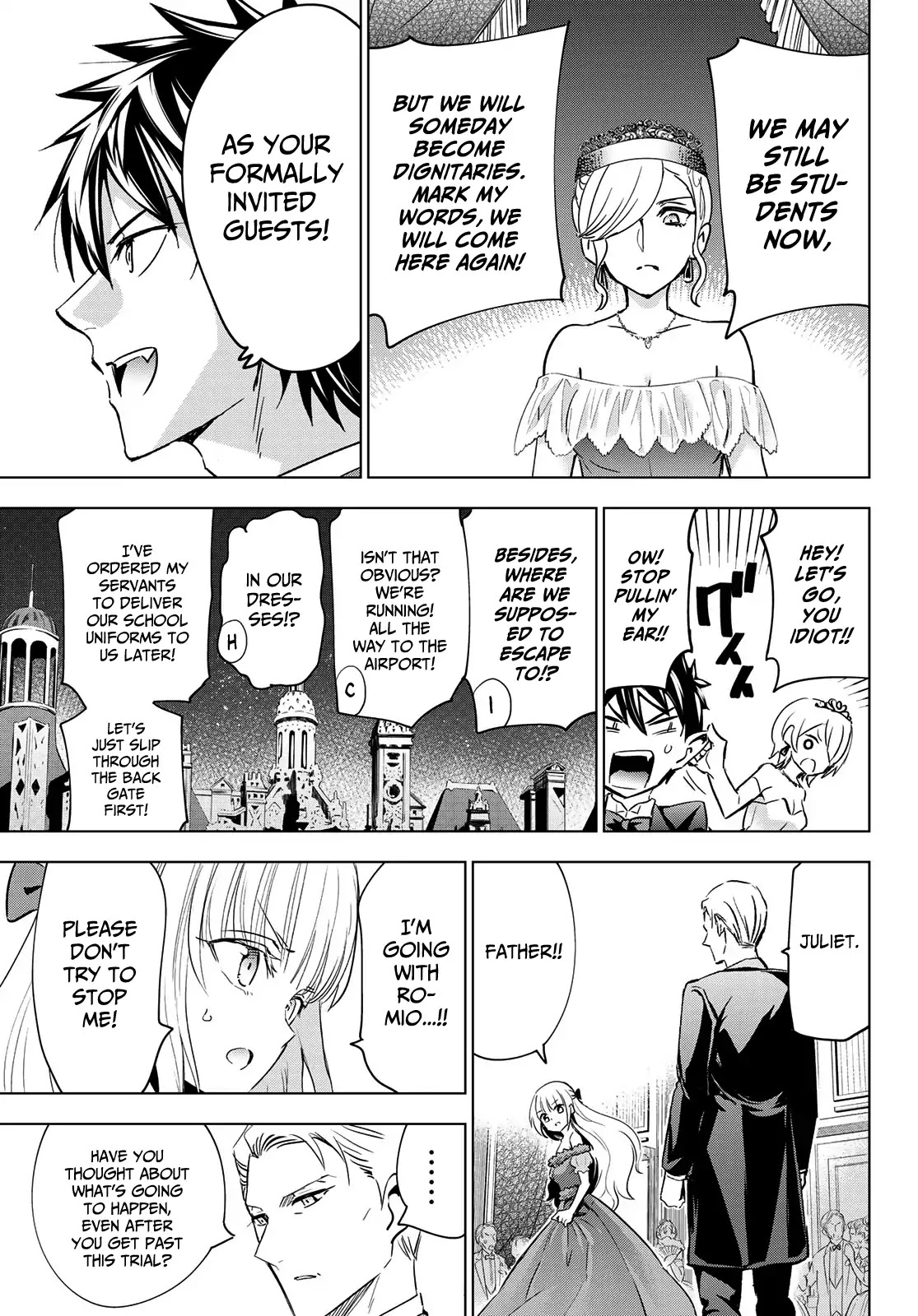 Kishuku Gakkou no Juliet Chapter 117 page 5 - Chapter 117: Romio, Princess Char, and the Débutante Ball III