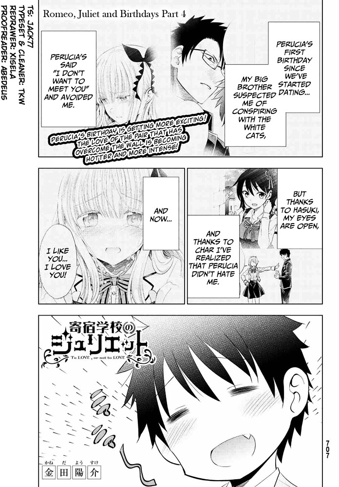 Kishuku Gakkou no Juliet Chapter 18 page 1 - Chapter 18 : Romeo, Juliet and Birthdays Part 4