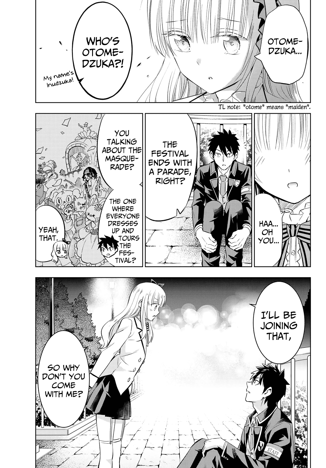 Kishuku Gakkou no Juliet Chapter 42 page 15 - Chapter 42: Romeo, Juliet and the School Festival (Part I)