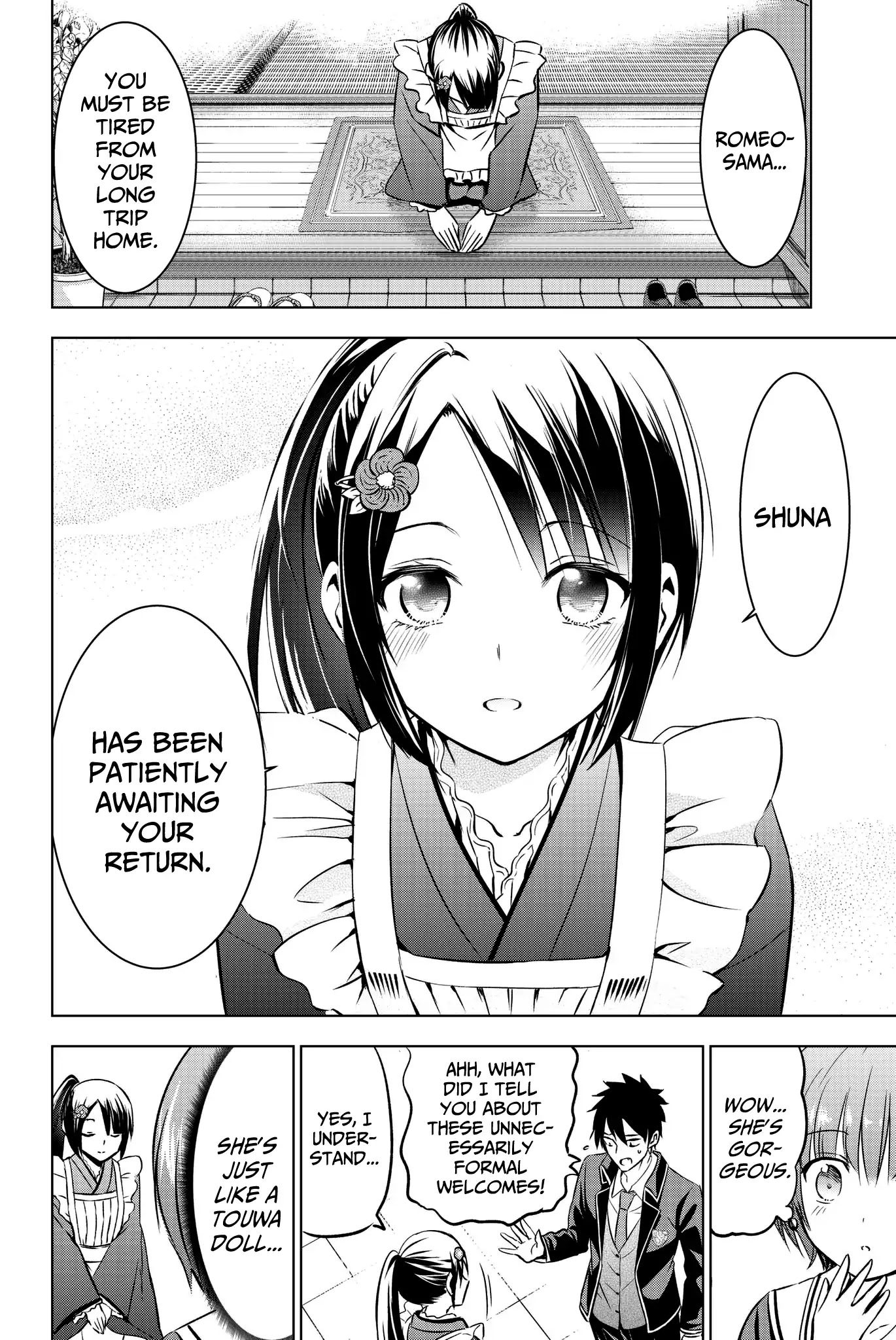Kishuku Gakkou no Juliet Chapter 49 page 6 - Chapter 49: Romeo, Hasuki, and Touwa