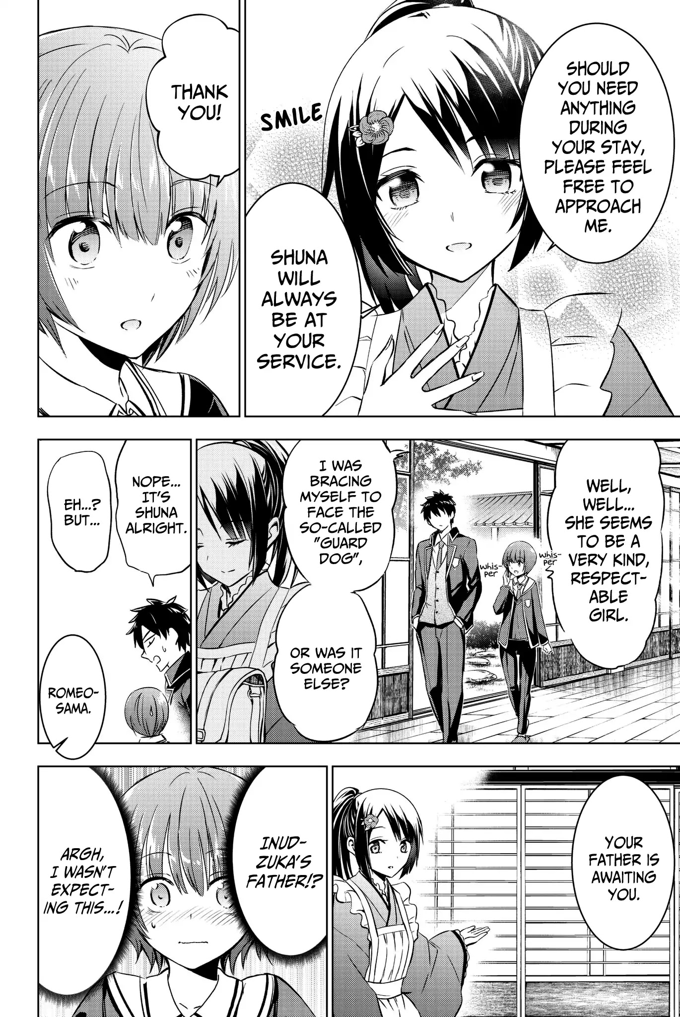 Kishuku Gakkou no Juliet Chapter 49 page 8 - Chapter 49: Romeo, Hasuki, and Touwa