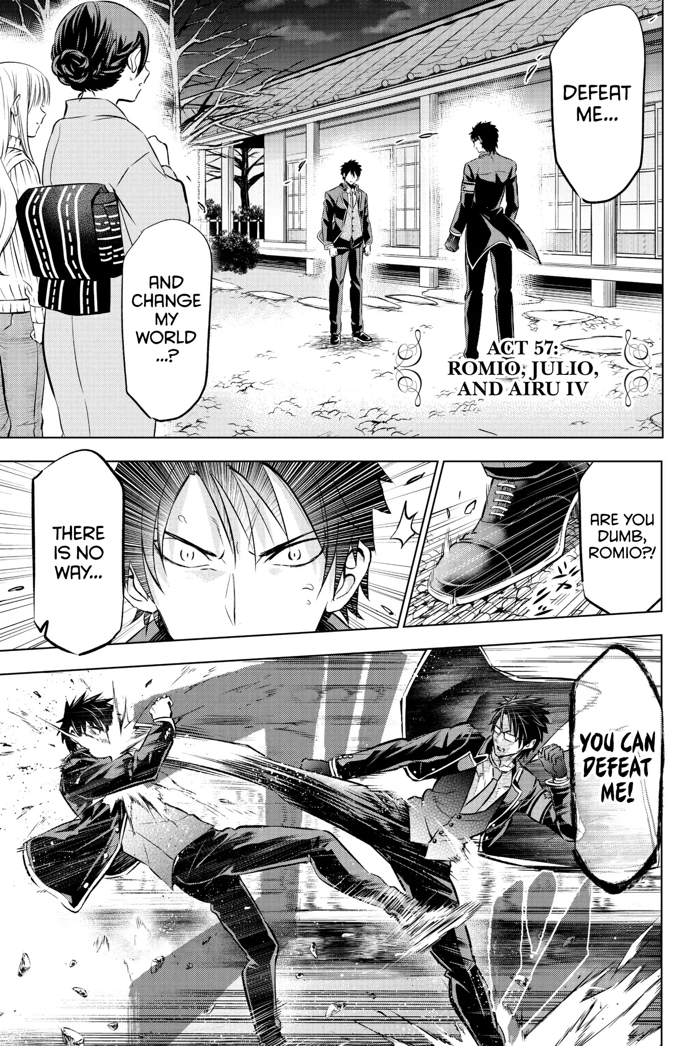 Kishuku Gakkou no Juliet Chapter 58 page 1 - Chapter 58: Romio, Julio, and Airu IV