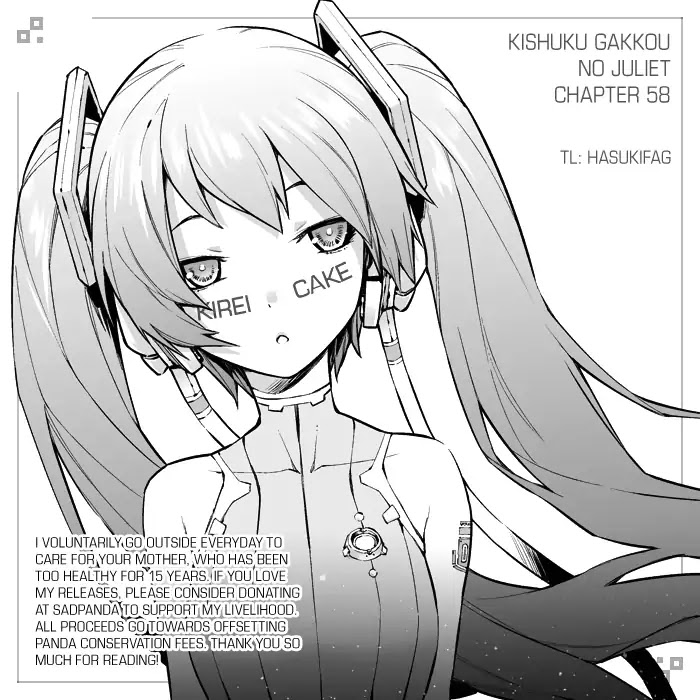 Kishuku Gakkou no Juliet Chapter 58 page 2 - Chapter 58: Romio, Julio, and Airu IV