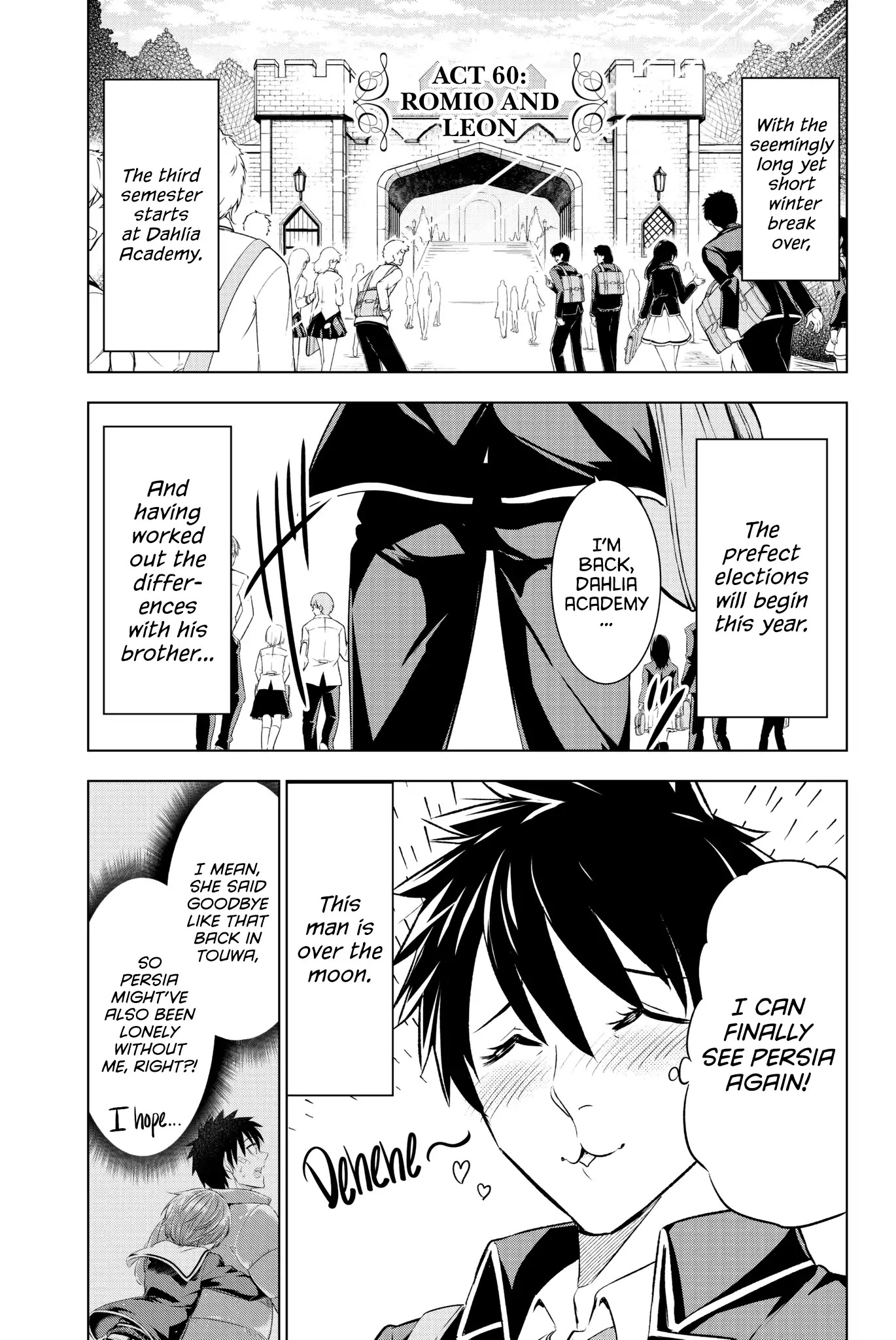 Kishuku Gakkou no Juliet Chapter 60 page 1 - Chapter 60: Romio and Leon