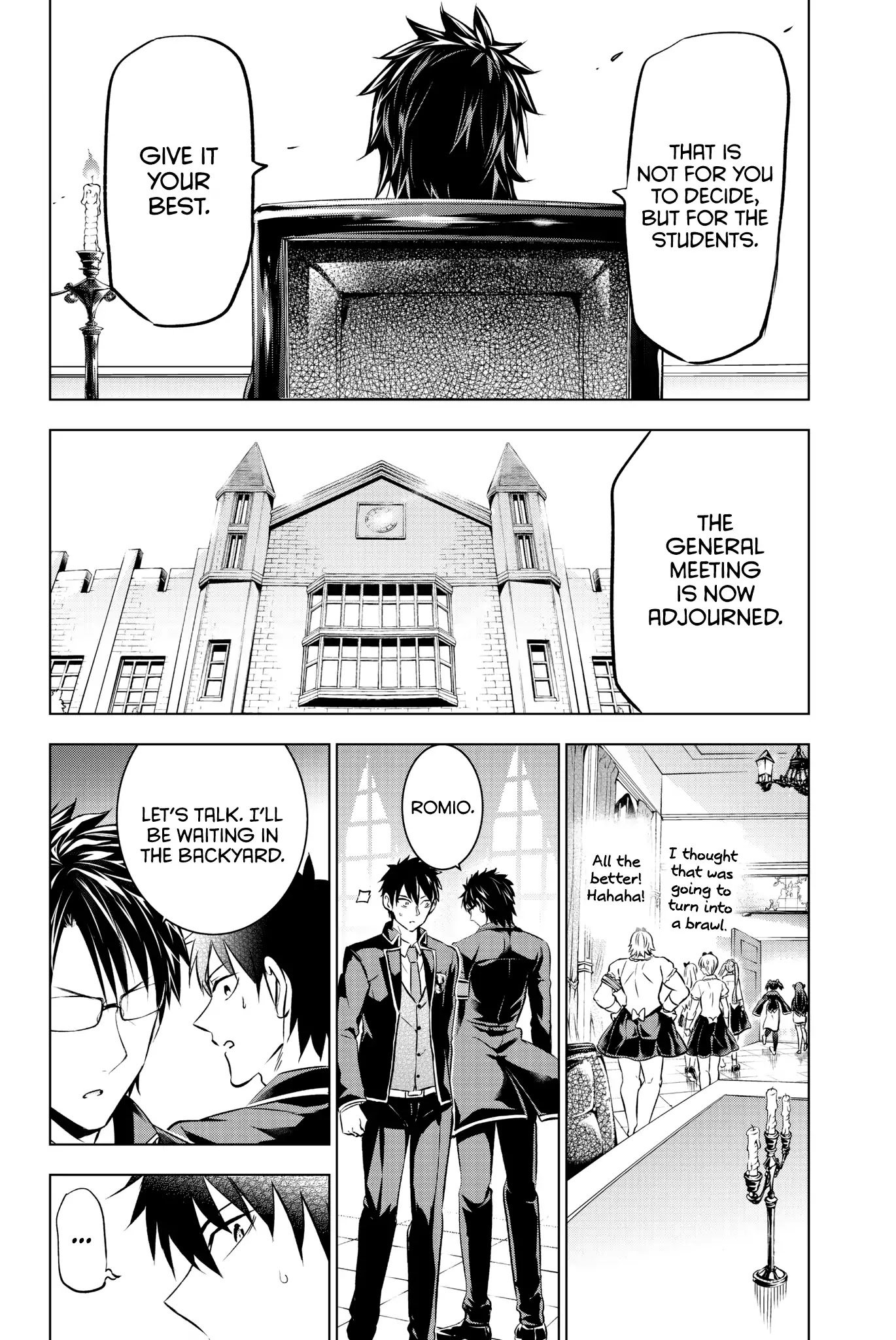 Kishuku Gakkou no Juliet Chapter 62 page 16 - Chapter 62: Romio and the Prefect General Meeting