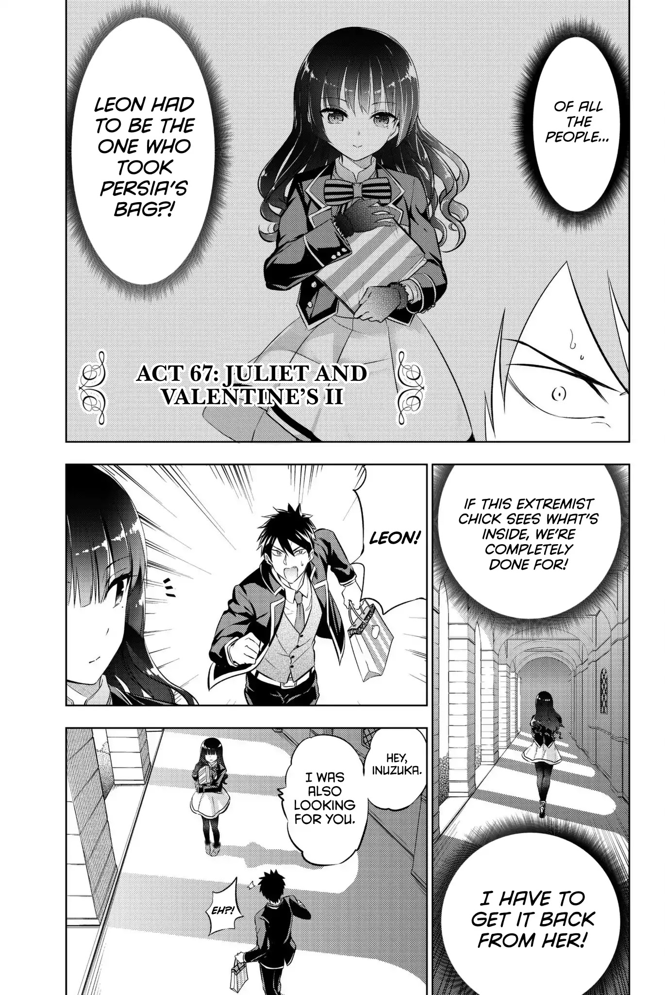 Kishuku Gakkou no Juliet Chapter 67 page 1 - Chapter 67: Juliet and Valentine's II