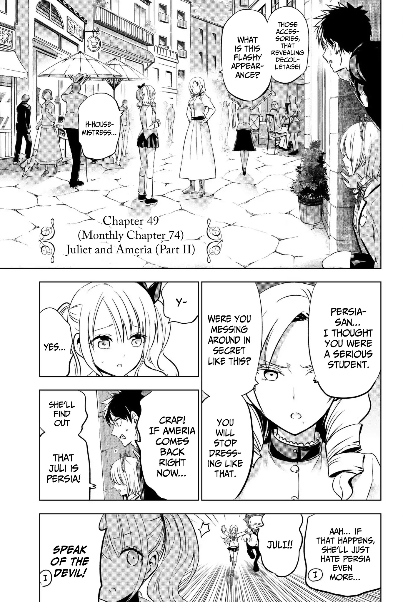 Kishuku Gakkou no Juliet Chapter 74 page 1 - Chapter 74: Juliet and Ameria (Part II)