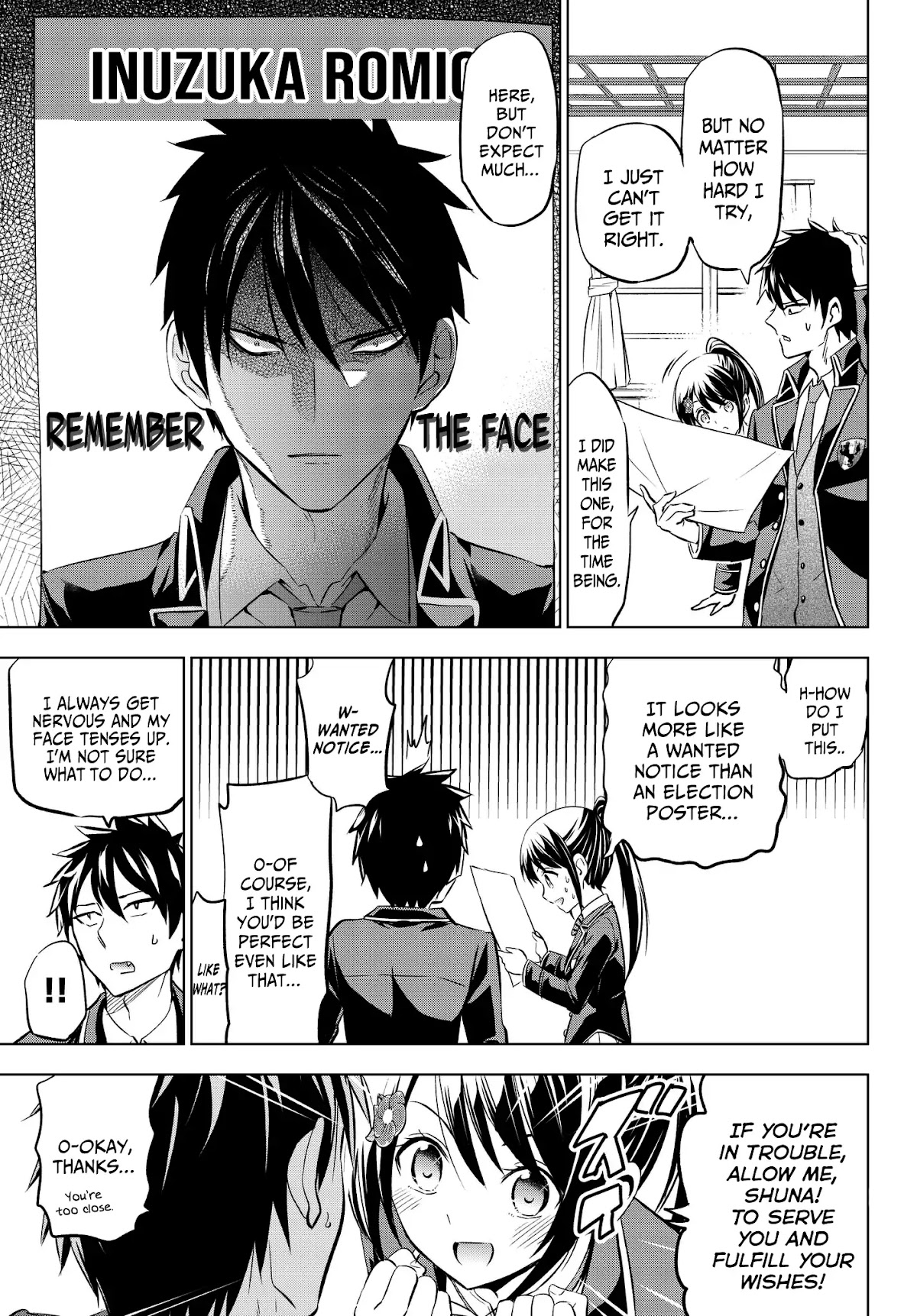 Kishuku Gakkou no Juliet Chapter 79 page 5 - Chapter 79: Romio, Shuna and the Election Poster